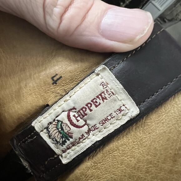 CHIPPEWA 20012 Brown Cowboy Western Boots Size 8 D Made in USA Vibram main image 4